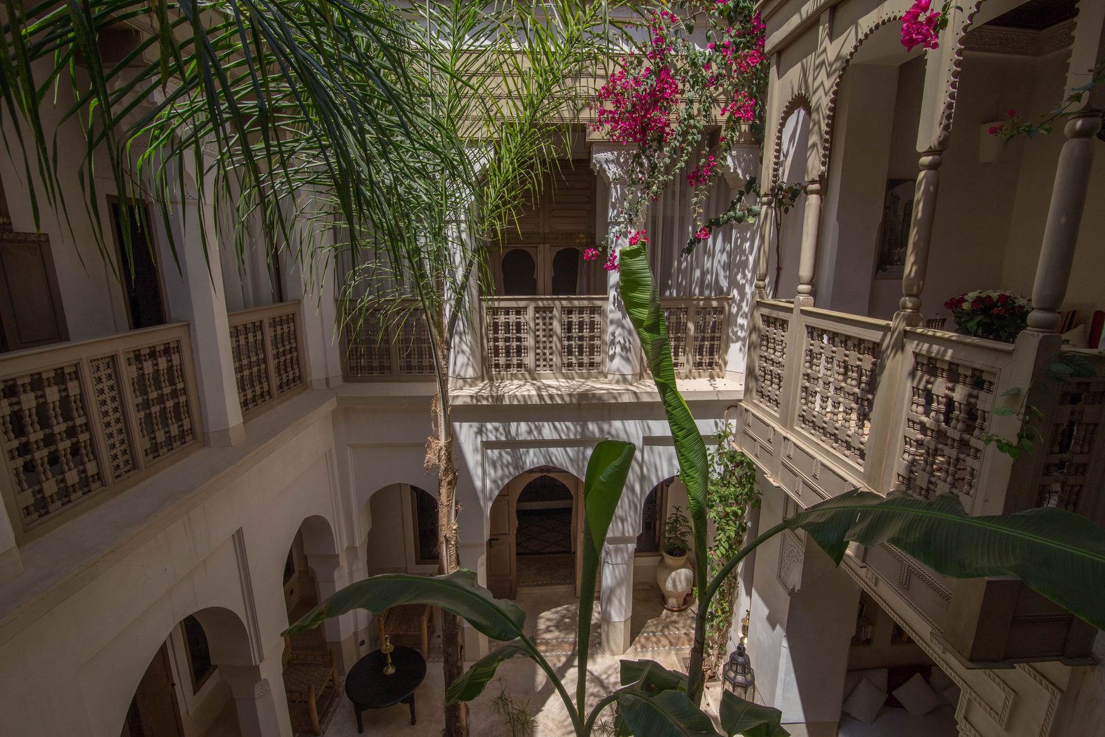 The Dar Akal courtyard seen from the upper gallery